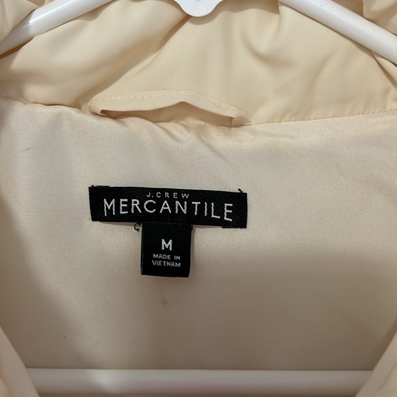 J. Crew cream quilted zip up vest - Picture 5 of 7